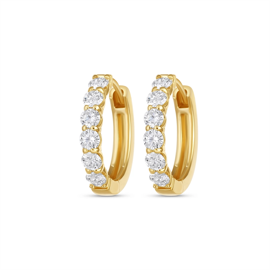 Earrings Earrings in Yellow Gold containing Diamond 412124