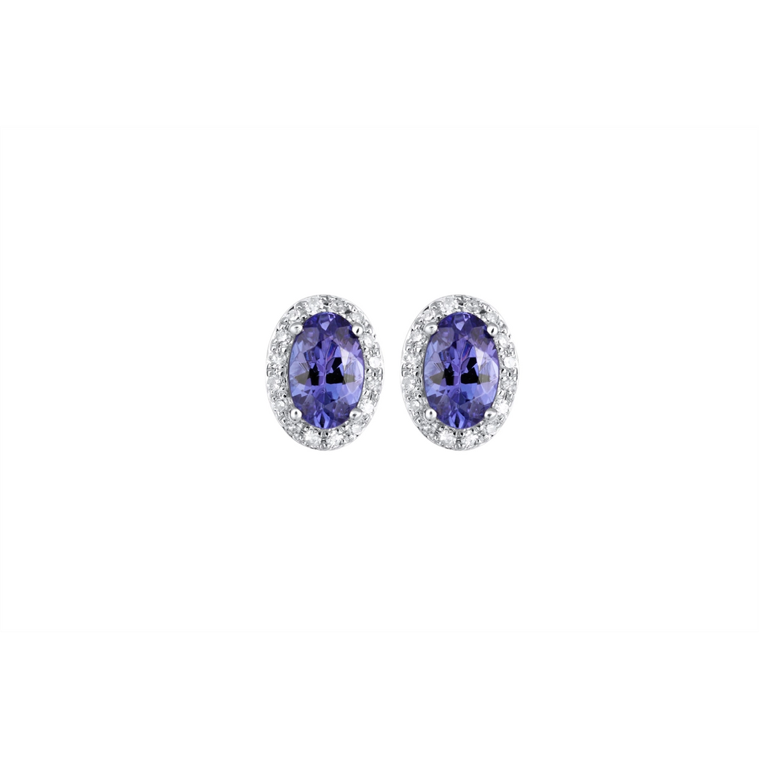 Earrings Earrings in White Gold containing Tanzanite, Multi-gemstone, Diamond 412238