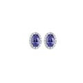 Earrings Earrings in White Gold containing Tanzanite, Multi-gemstone, Diamond 412238