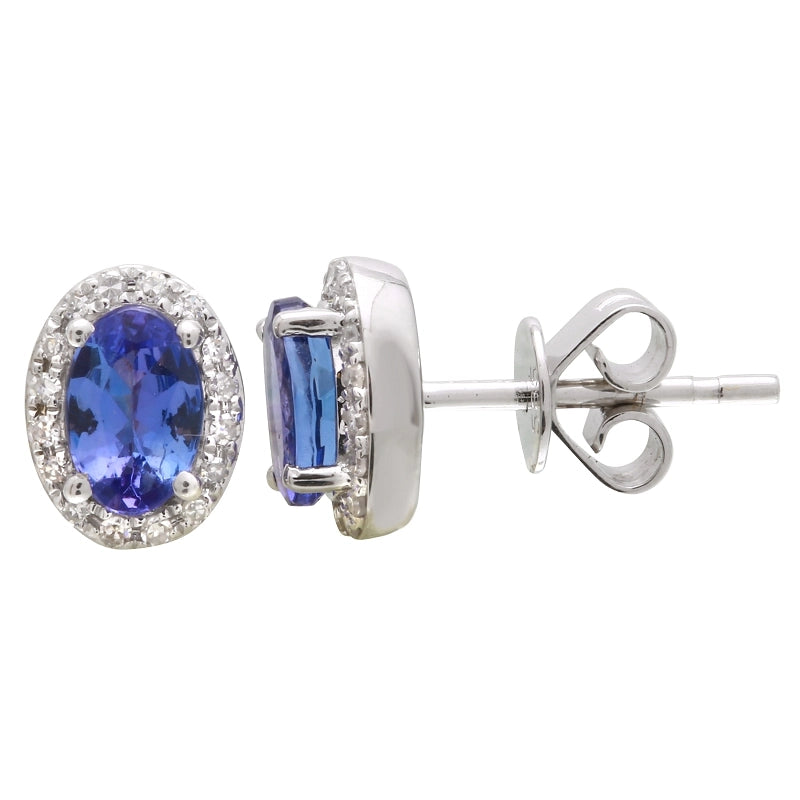 Earrings Earrings in White Gold containing Tanzanite, Multi-gemstone, Diamond 412238