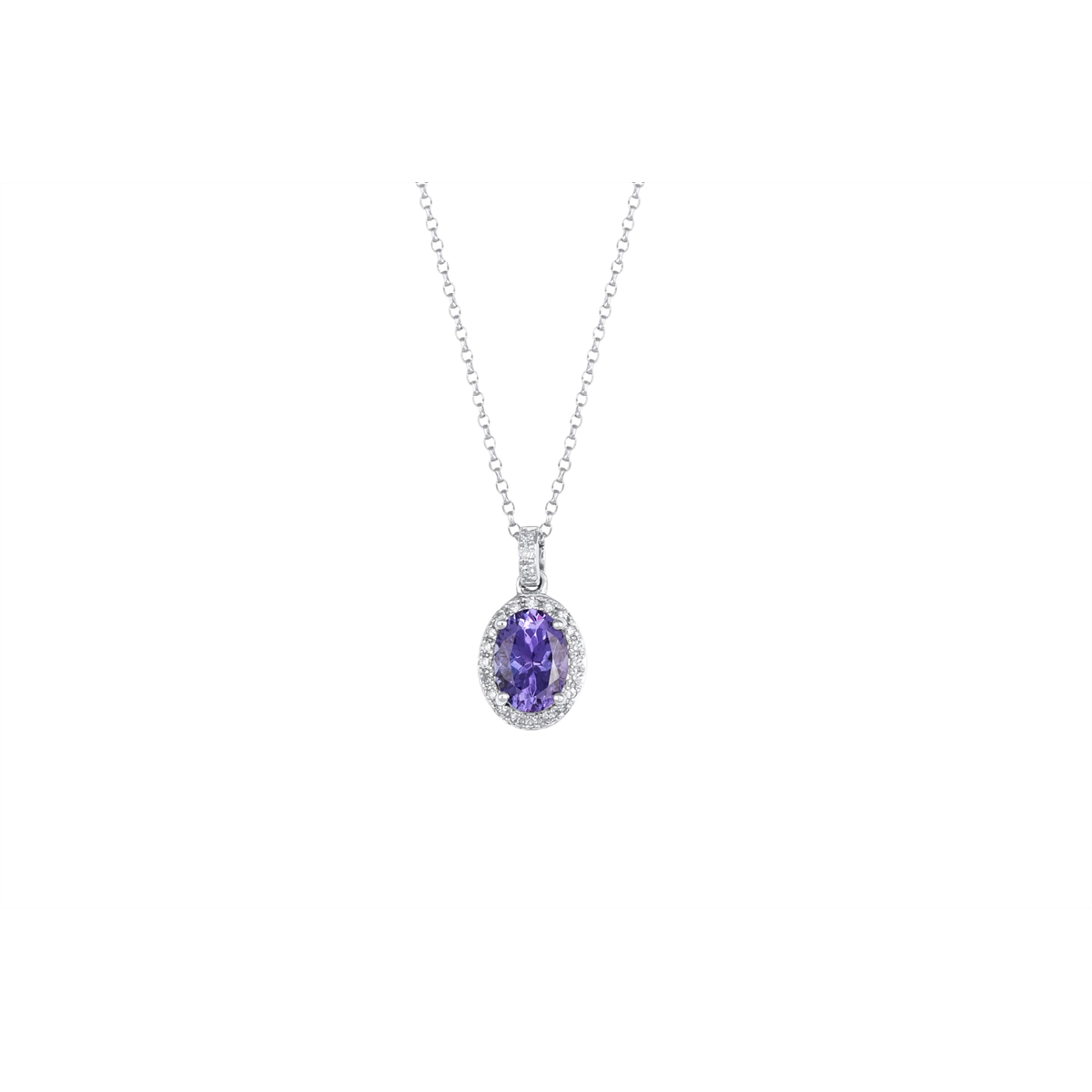 Necklaces Necklaces in White Gold containing Diamond 412239