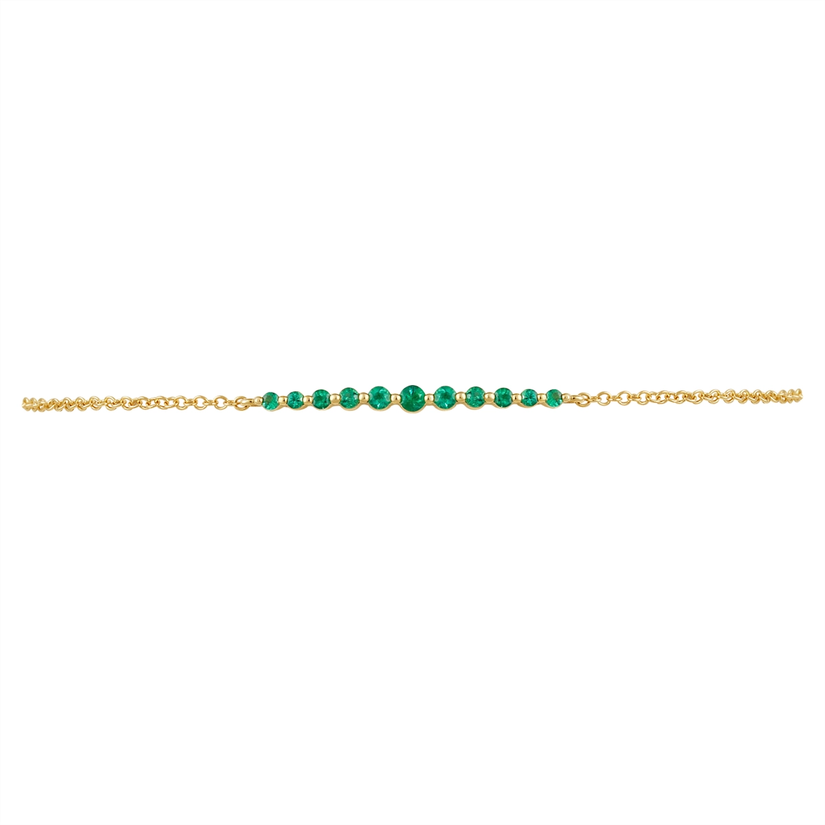 Bracelets Bracelets in Yellow Gold containing Emerald 412297