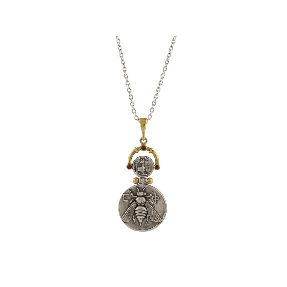 Gurhan Necklaces in Mixed Metals containing Ruby GUN-SS-RU-1273