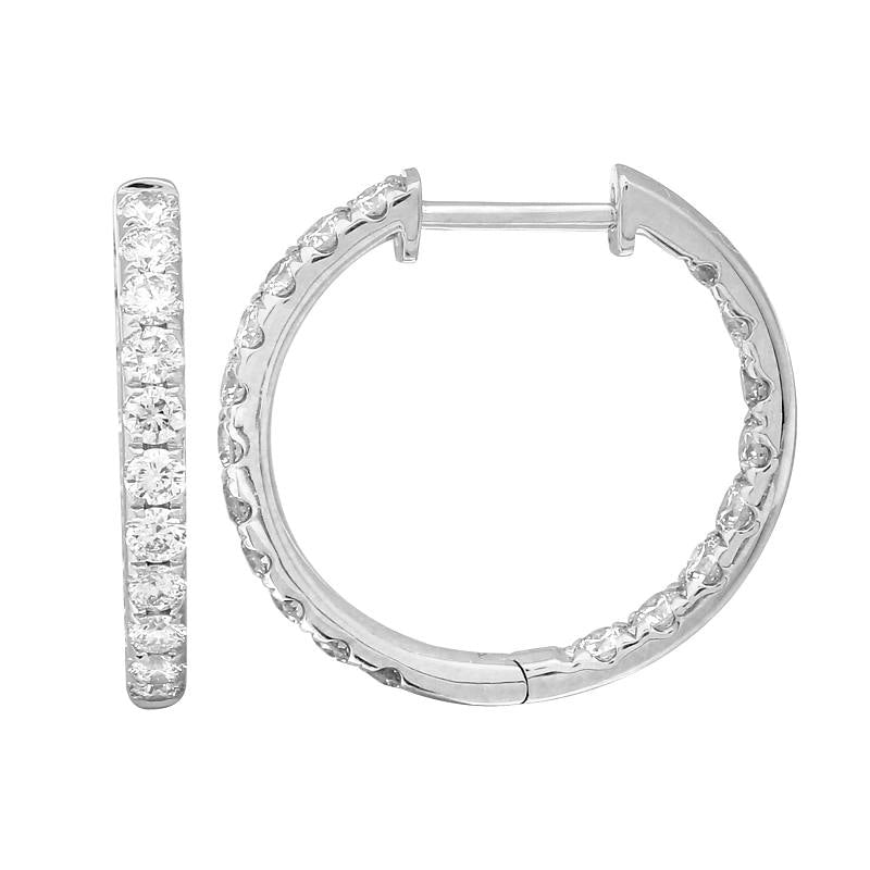 Earrings Earrings in White Gold containing Diamond 412410