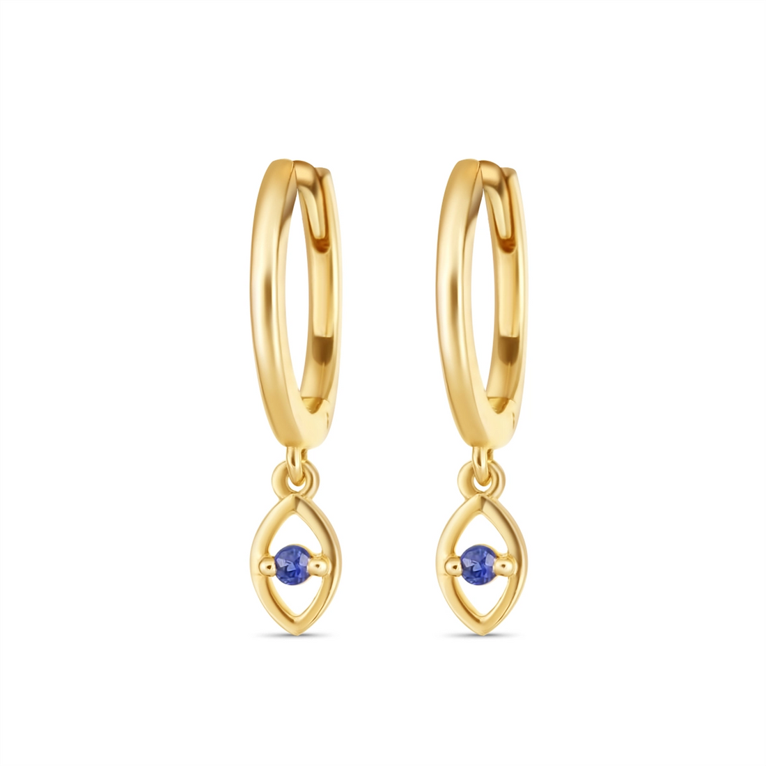 Earrings Earrings in Yellow Gold containing Sapphire 412413