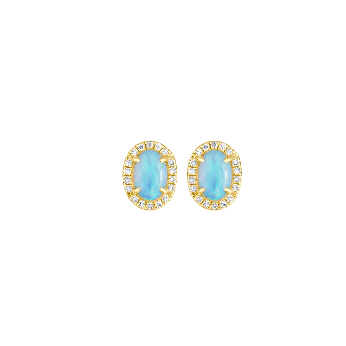 Earrings Earrings in Yellow Gold containing Opal, Multi-gemstone, Diamond 412517