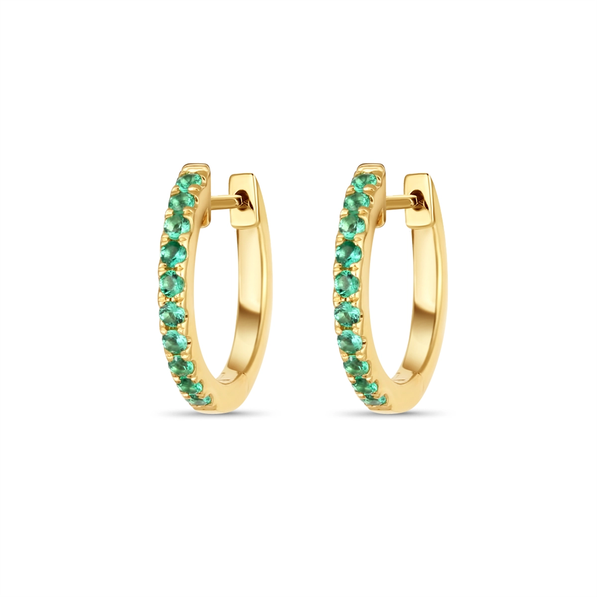 Earrings Earrings in Yellow Gold containing Emerald 412522