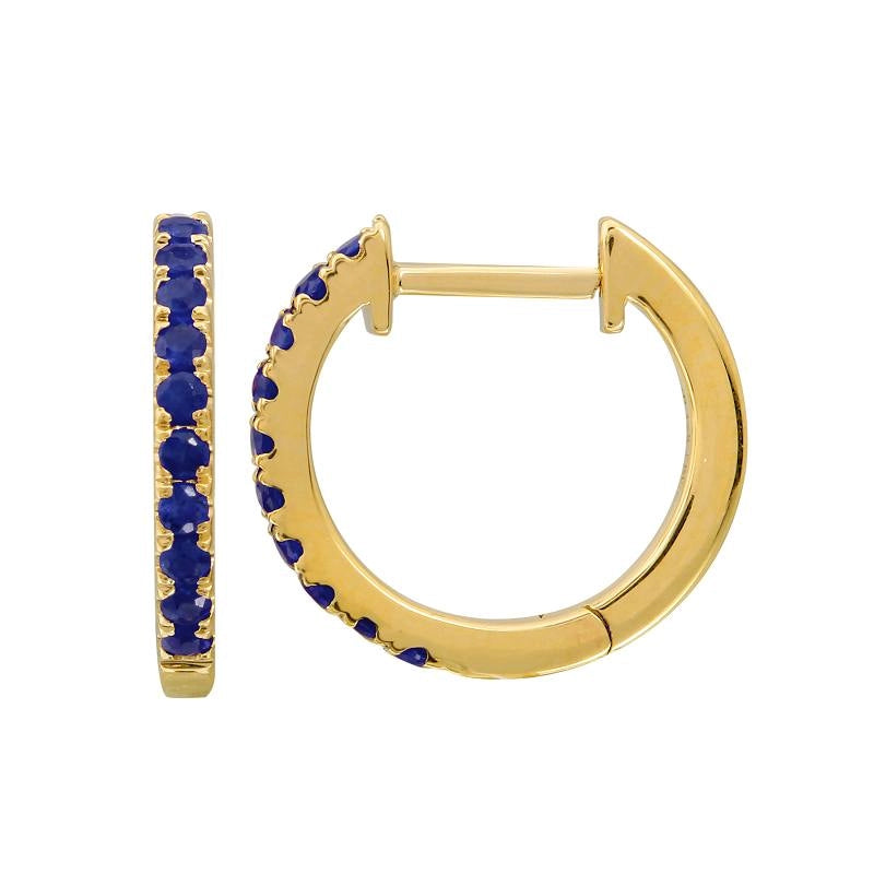Earrings Earrings in Yellow Gold containing Sapphire 412523