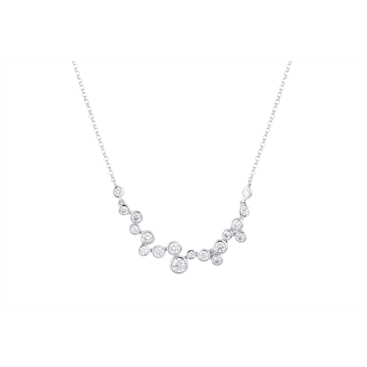 Necklaces Necklaces in White Gold containing Diamond 412627