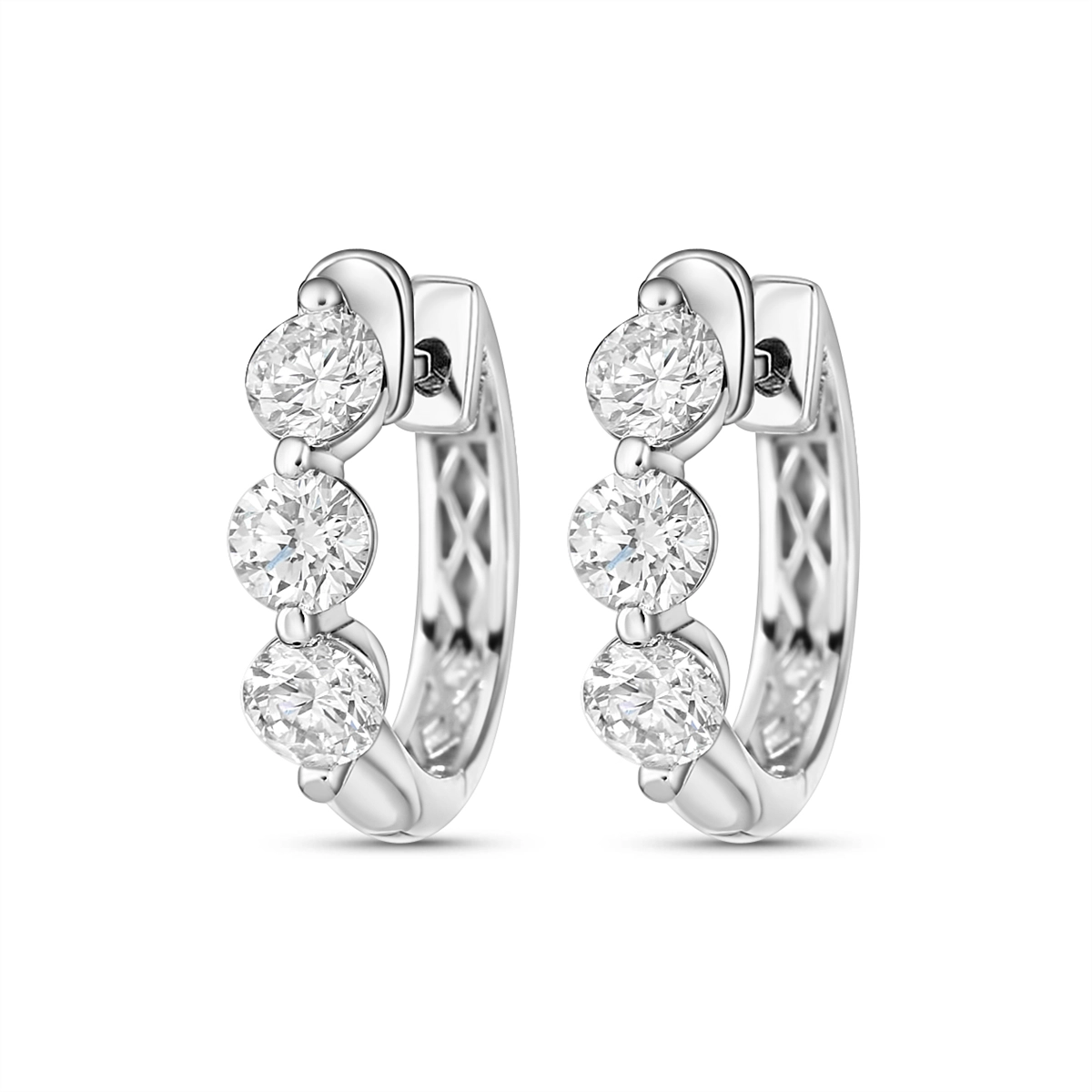 Earrings Earrings in White Gold containing Diamond 412670