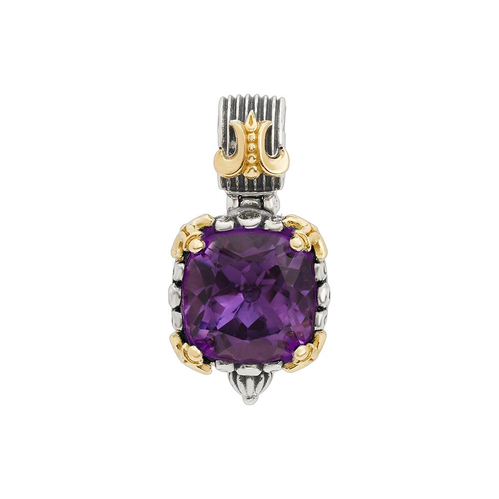 Konstantino Pendants in Mixed Metals containing Amethyst MEMK5234-101-CUT