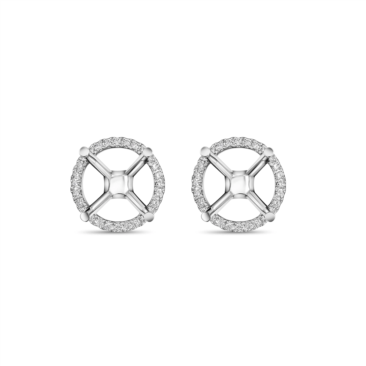 Earrings Earrings in White Gold containing Diamond 413109