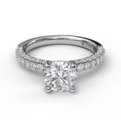 Fana Engagement Rings in White Gold containing Diamond S3034/WG