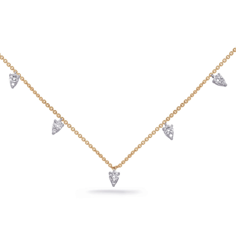Necklaces Necklaces in Mixed Metals containing Diamond 413899