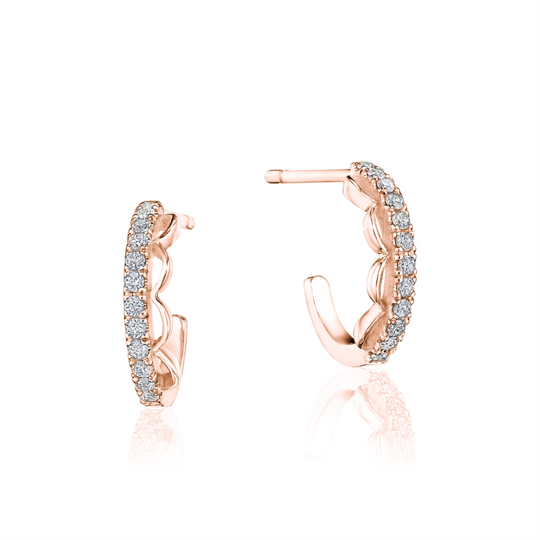 Tacori Earrings in Rose Gold containing Diamond SE259FP