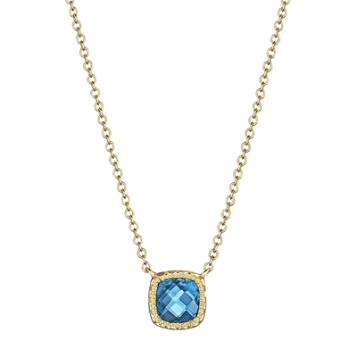 Tacori Necklaces in Yellow Gold containing London blue topaz SN24633FY