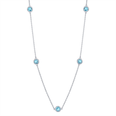 csv_image Tacori Necklace in Silver containing Blue topaz  SN24702