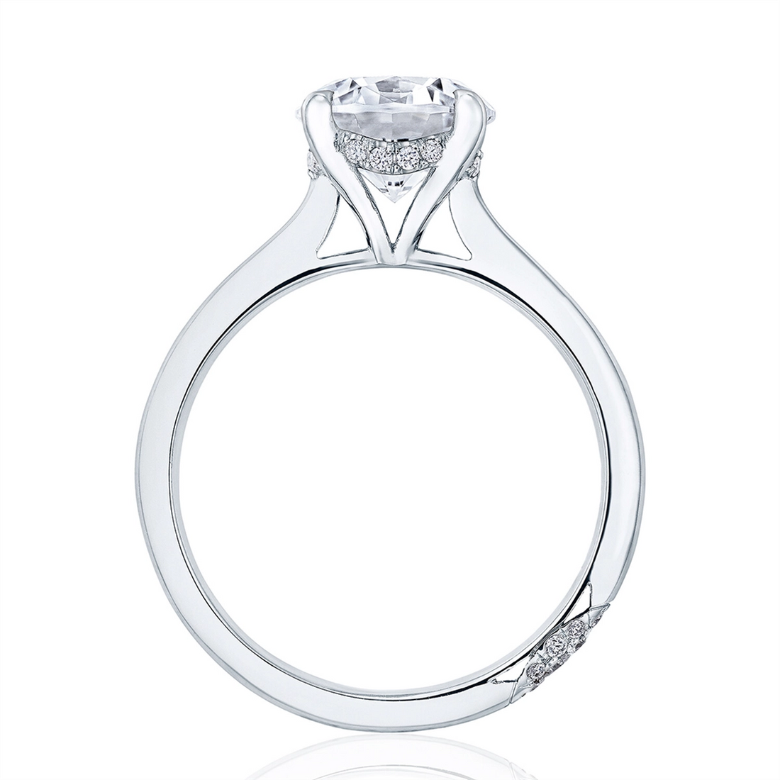 Tacori Engagement Rings in White Gold containing Diamond HT 2580 RD 6.5 W