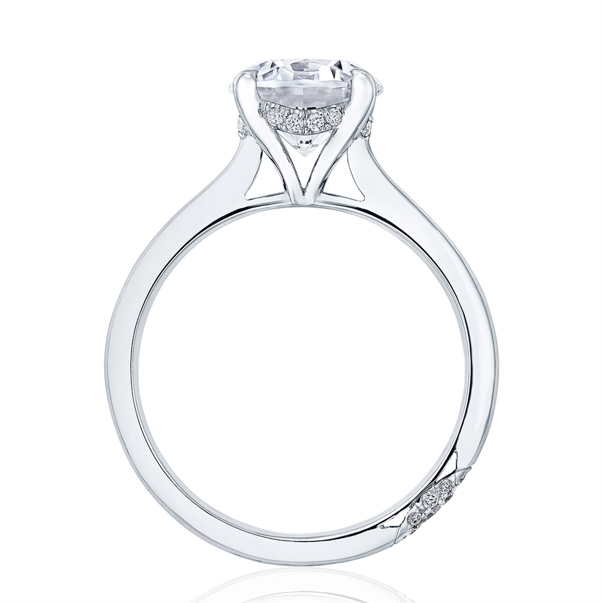Tacori Engagement Rings in White Gold containing Diamond HT 2580 RD 6.5 W