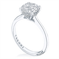 Tacori Engagement Rings in White Gold containing Diamond HT 2580 RD 6.5 W