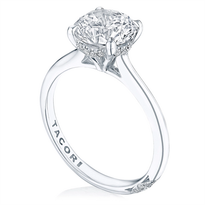 csv_image Tacori Engagement Ring in White Gold containing Diamond HT 2580 RD 8 W