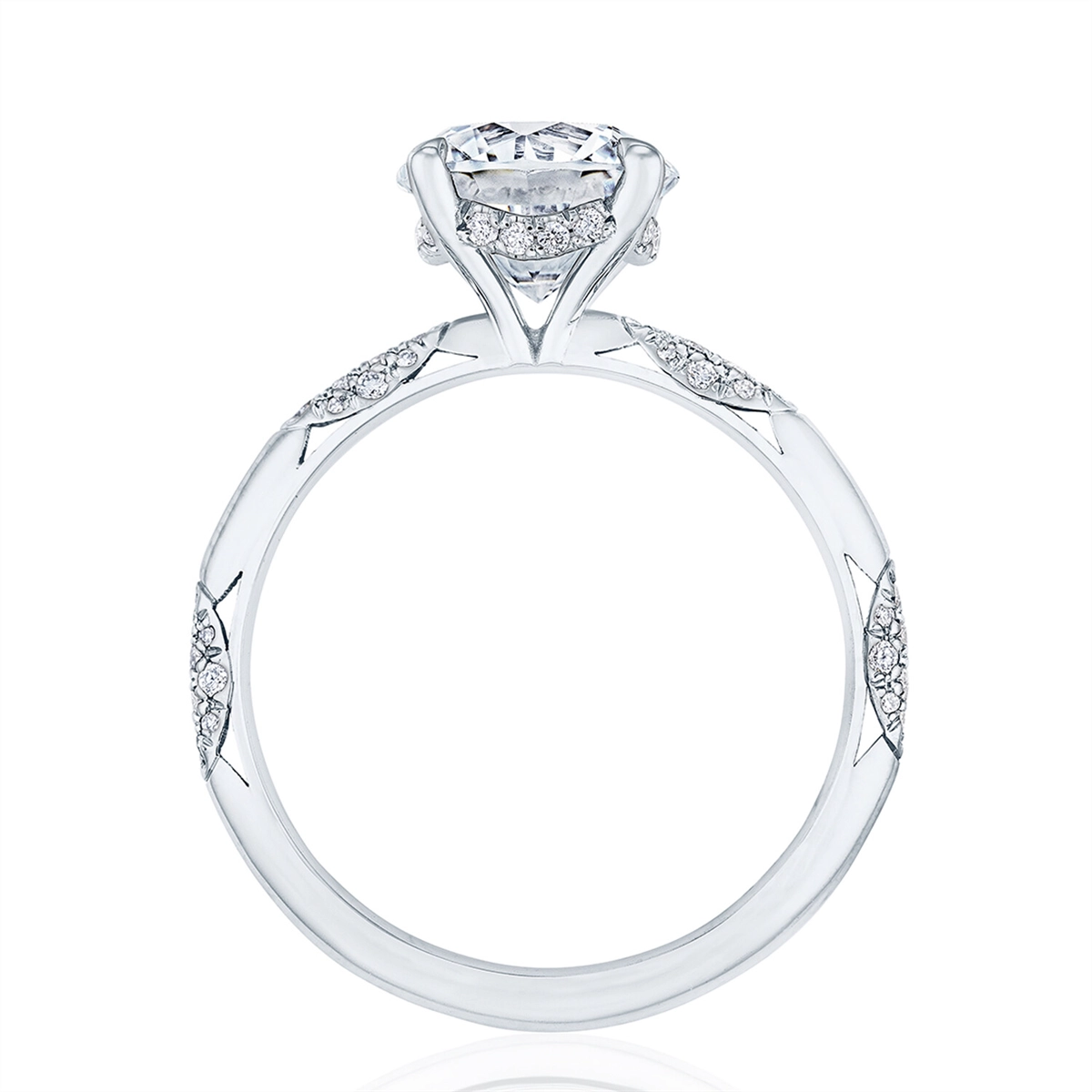 Tacori Engagement Rings in White Gold containing Diamond HT 2582 RD 7 W