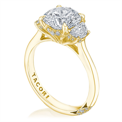 Tacori Engagement Rings in Yellow Gold containing Diamond HT 2688 RD 9 Y