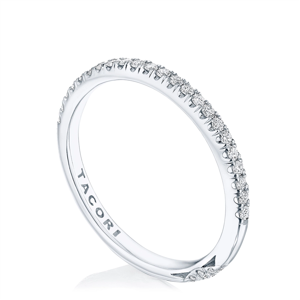 Tacori Wedding Rings in White Gold containing Diamond HT 2581 B 1/2 W
