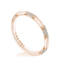 Tacori Wedding Rings in Rose Gold containing Diamond HT 2582 B 1/2 PK