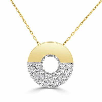 csv_image Frederic Sage Necklace in Mixed Metals containing Diamond P3974-4-YW