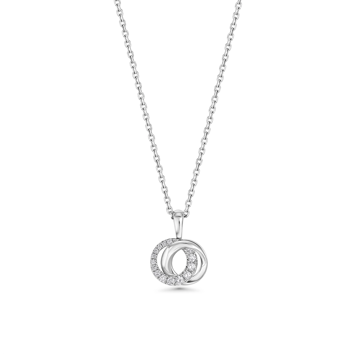 Frederic Sage Necklaces in White Gold containing Diamond P3402-4-W