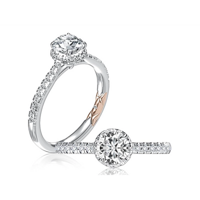 csv_image A. Jaffe Engagement Ring in Mixed Metals containing Diamond MECRD2738-WR