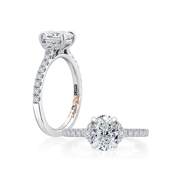 A. Jaffe Engagement Rings in Mixed Metals containing Diamond MECOV2777/283-WR
