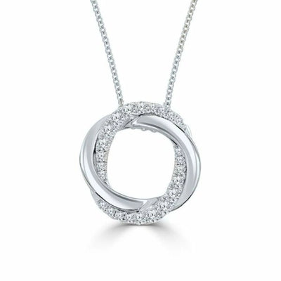 csv_image Frederic Sage Necklace in White Gold containing Diamond P3347-4-W