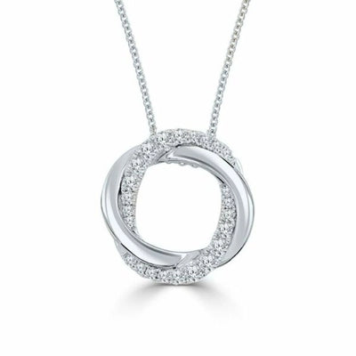 Frederic Sage Necklaces in White Gold containing Diamond P3347-4-W