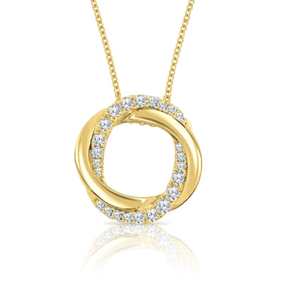 csv_image Frederic Sage Necklace in Mixed Metals containing Diamond P3347-4-YCYW