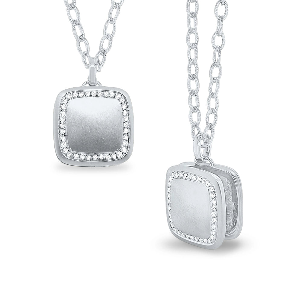 Necklaces Necklaces in White Gold containing Diamond 414659