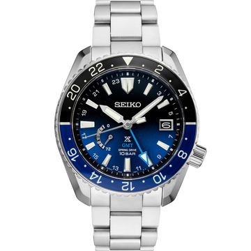 Seiko Prospex GMT Limited Edition Titanium Black and Blue Dial