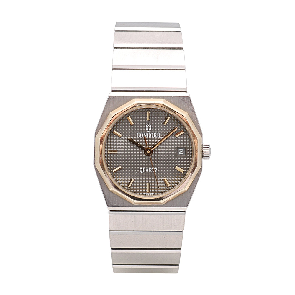 Concord Mariner SG Watch Gray Dial 23mm Quartz (Preowned