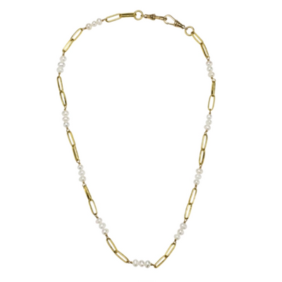 csv_image Waxing Poetic Necklace in Alternative Metals containing Pearl EVERY5BR-PRL
