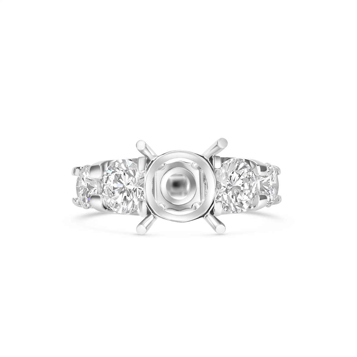 Engagement Collections Engagement Rings in White Gold containing Diamond E102-5-3.16CT, E#15489