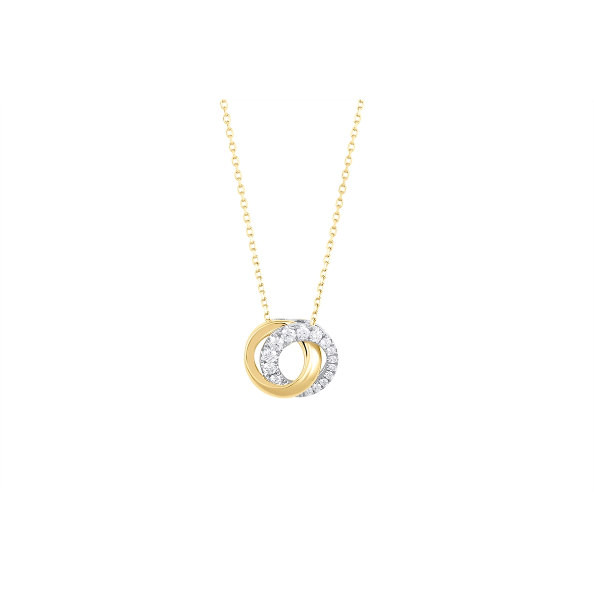 Frederic Sage Necklaces in Mixed Metals containing Diamond P3402-4-YCYW