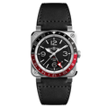 Bell and Ross watch in Alternative Metals BR0393-BL-ST/SCA