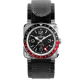Bell and Ross watch in Alternative Metals BR0393-BL-ST/SCA