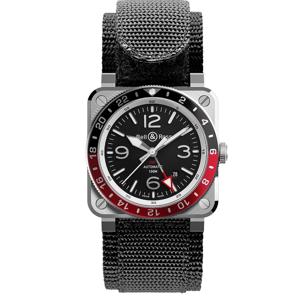 Bell and Ross watch in Alternative Metals BR0393-BL-ST/SCA