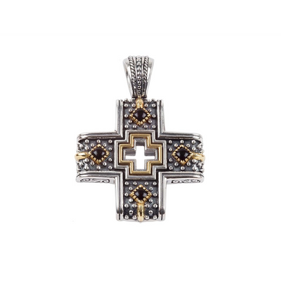 csv_image Konstantino Pendant in Mixed Metals containing Black onyx STKJ402-120