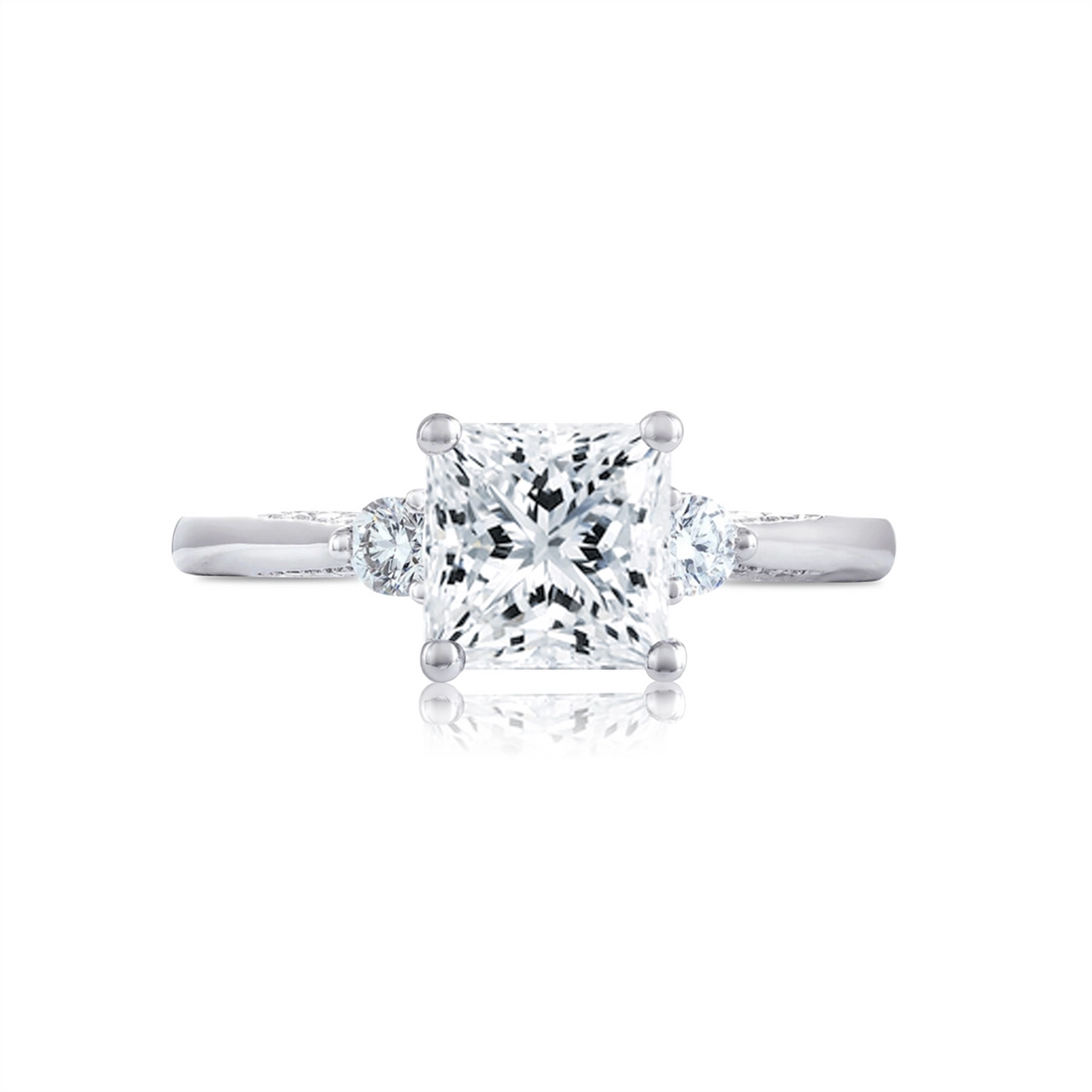 Tacori Engagement Rings in White Gold containing Diamond 2656 PR 5.5 W