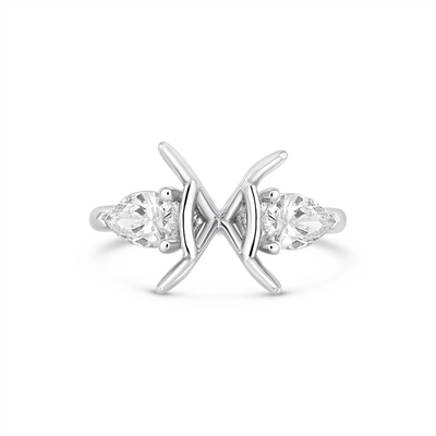 Fana Wedding in White Gold 40620-11B-14KW-CUSTOM