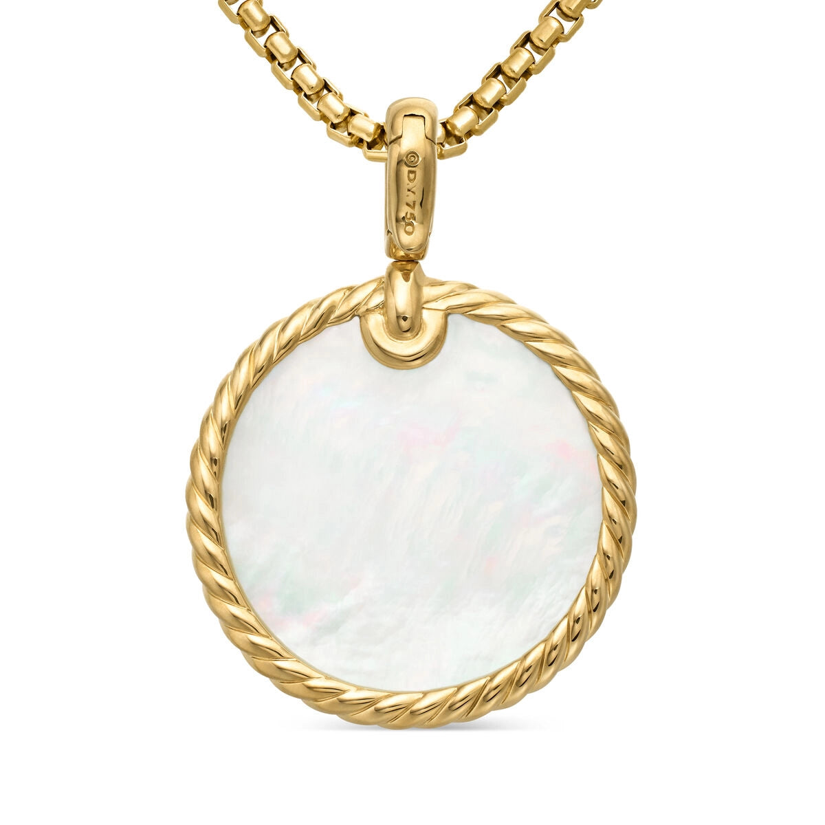 David Yurman Pendants in Yellow Gold containing Mother of pearl, Black onyx, Multi-gemstone D1693688BXM