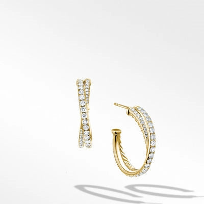 David Yurman Earrings in Yellow Gold containing Diamond E17235D88ADI